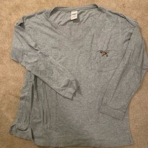 PINK Leopard Dog V Neck